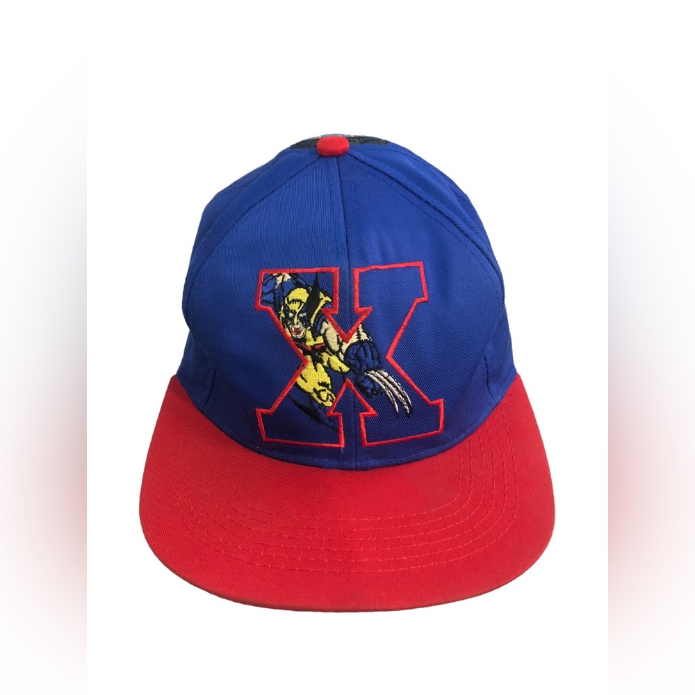 Vintage MARVEL COMICS X-Men Mutant Gear Wolverine Snapback Hat Cap 90s 1993